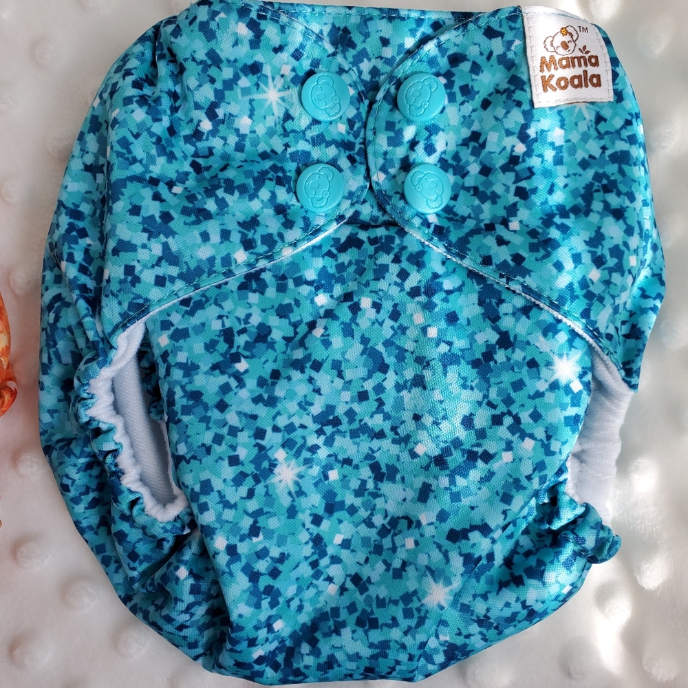 VEUC Mama Koala Teal Glitter Diaper